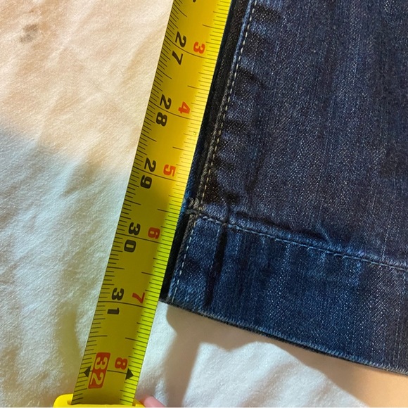 American Eagle Artist Flare Stretch Denim Jeans Blue Women's Size 12 GUC Bell - Picture 4 of 11